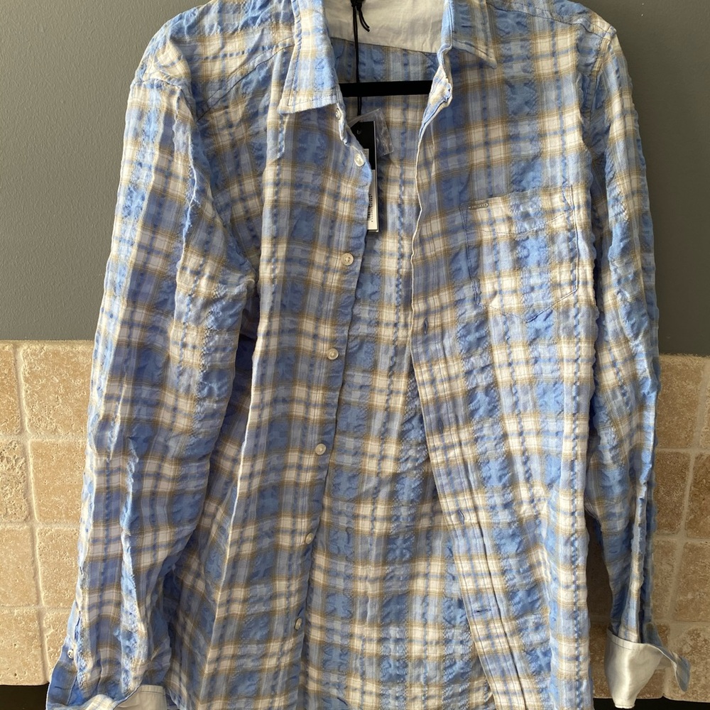 Diesel button up shirt.